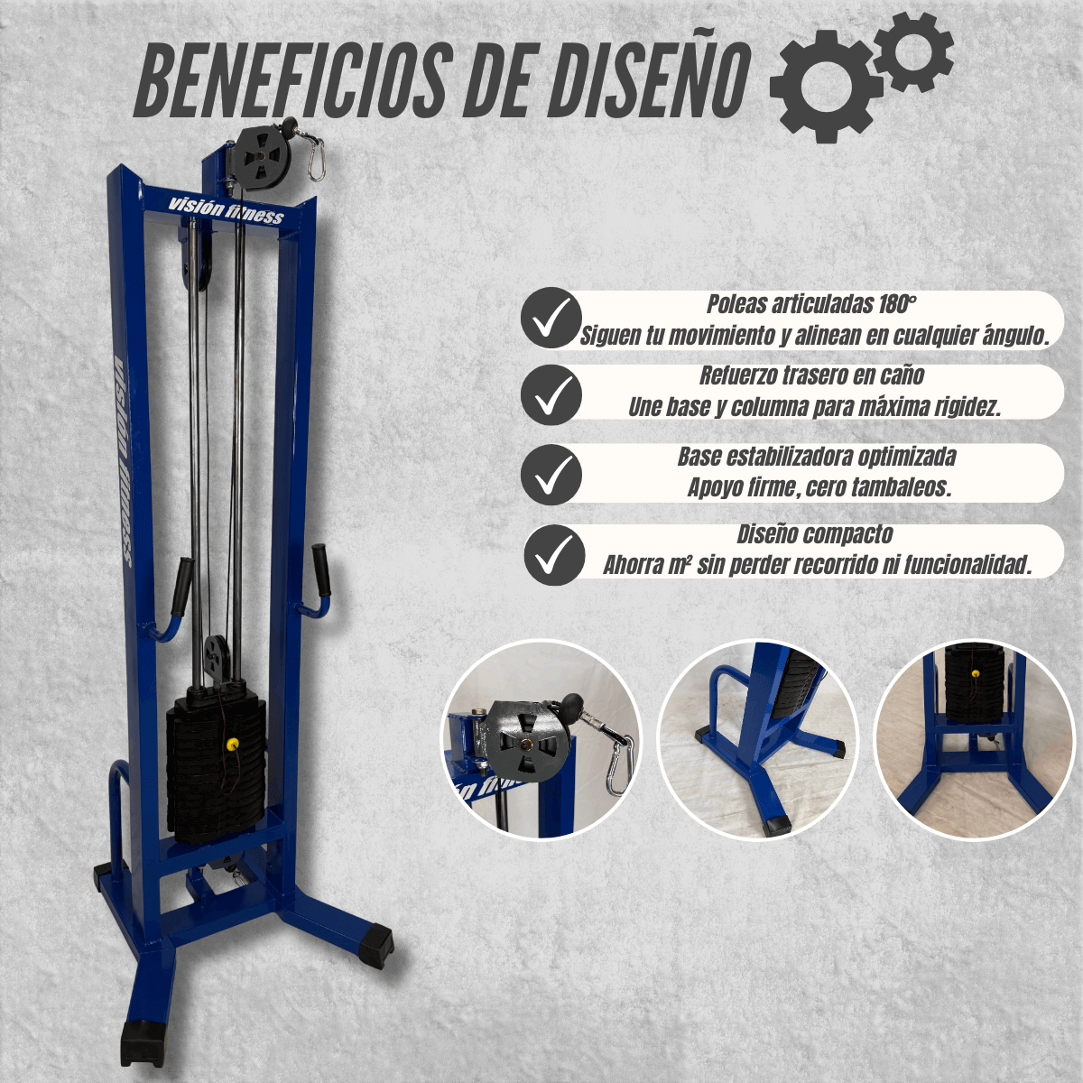 Polea Simple Alta/Baja Artuculada